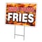 Signmission Sweet Potato Fries Yard Sign & Stake outdoor plastic coroplast window, C-1216-DS-Sweet Potato Fries C-1216-DS-Sweet Potato Fries - alternate 1